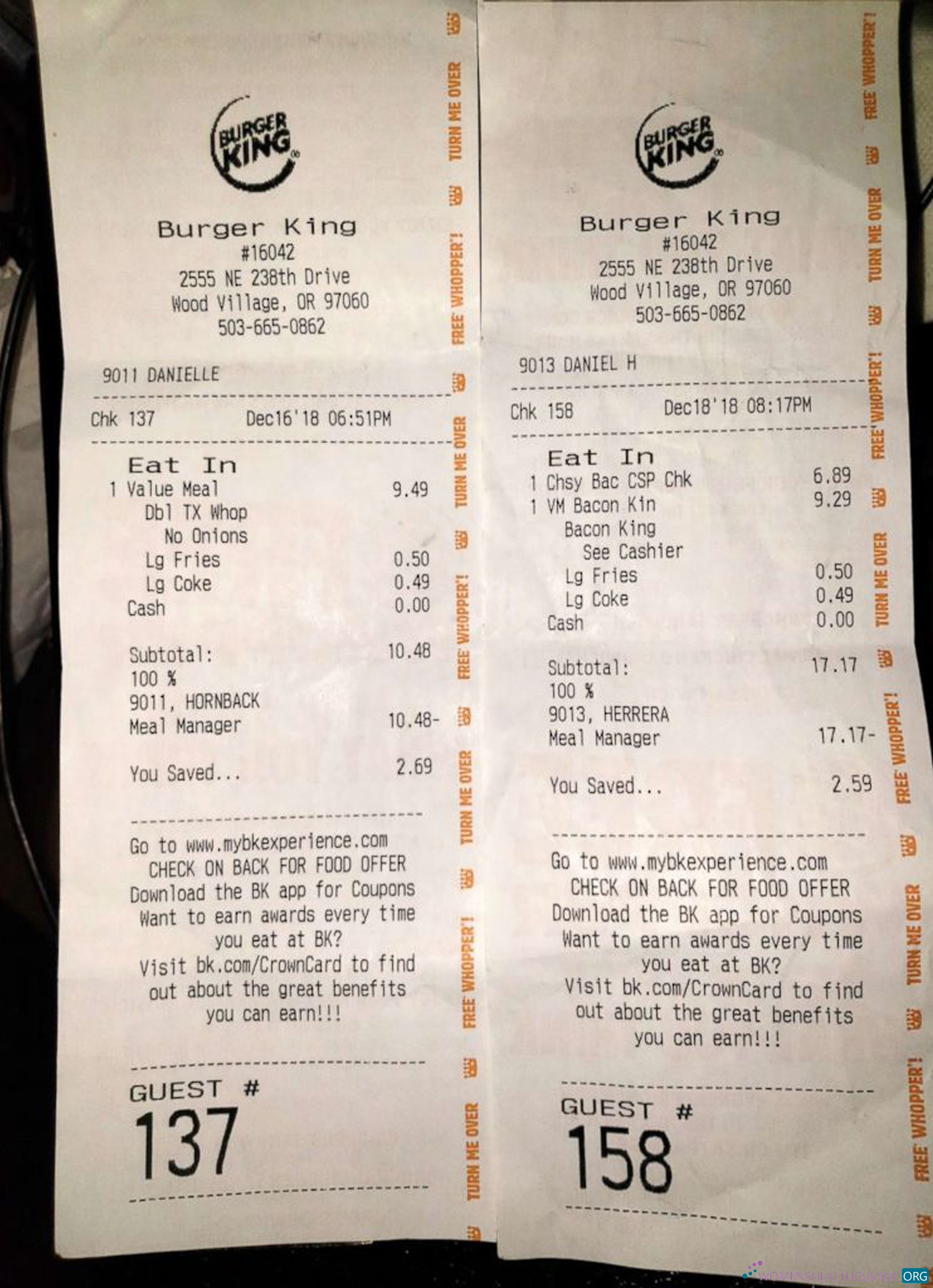 Качественный Скачать Burger King Payment Receipt Photoshop Шаблон