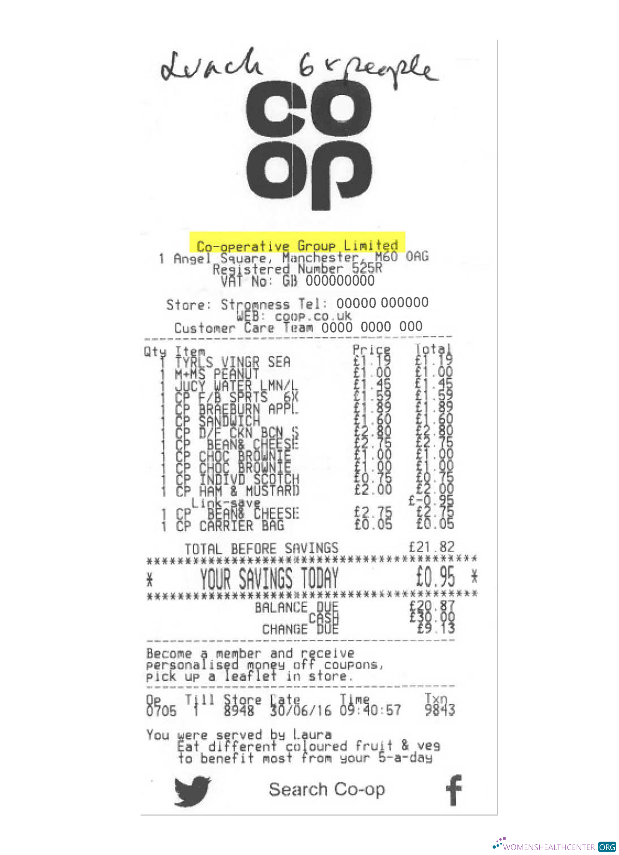 Профессиональный Скачать CO OPERATIVE GROUP ООО Payment Check Photoshop Шаблон