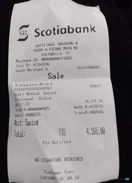 Профессиональный Скачать Канада Скошиабанк Payment Receipt Photoshop Шаблон