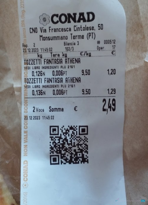 Премиум Скачать Conad Розничный Store Payment Receipt Photoshop Шаблон