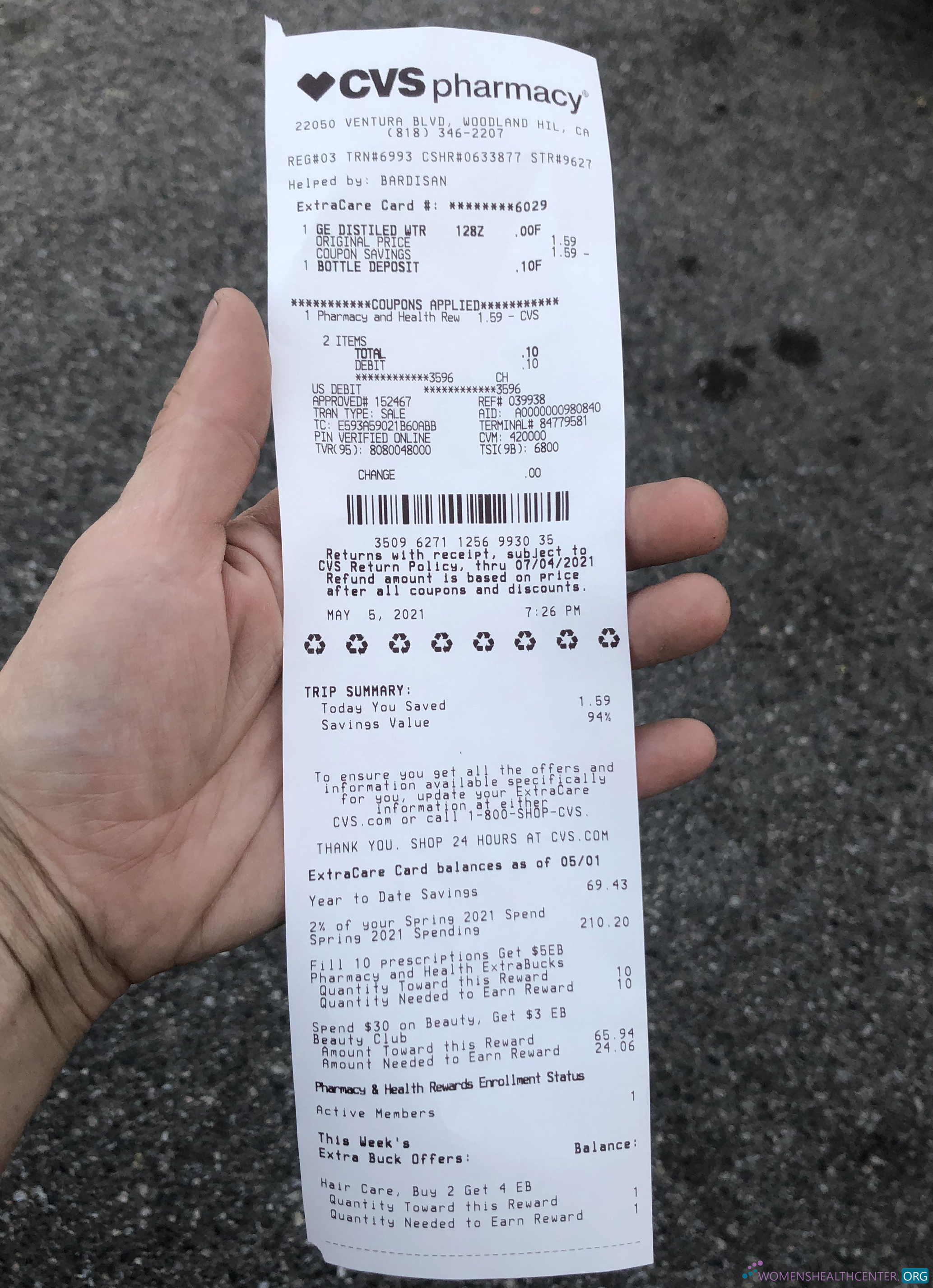 Редактируемый Скачать Cvs Pharmacy Check Photoshop Шаблон