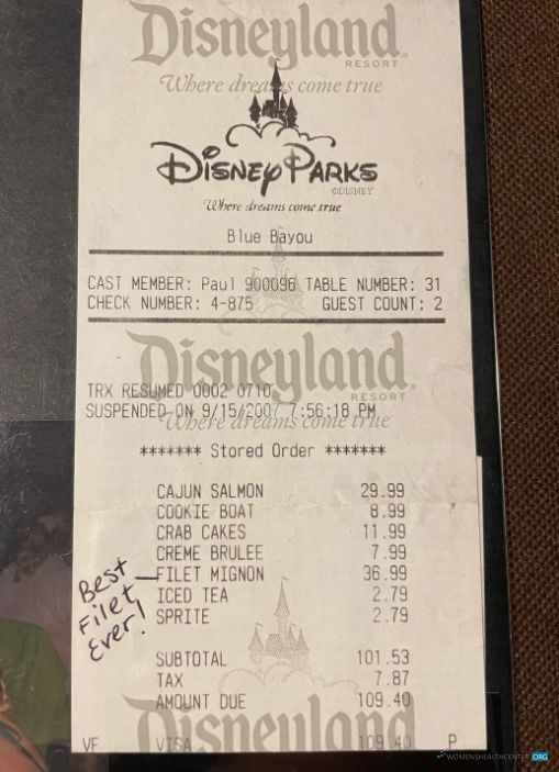 Премиум Скачать Disneyland Парк Payment Check Photoshop Шаблон