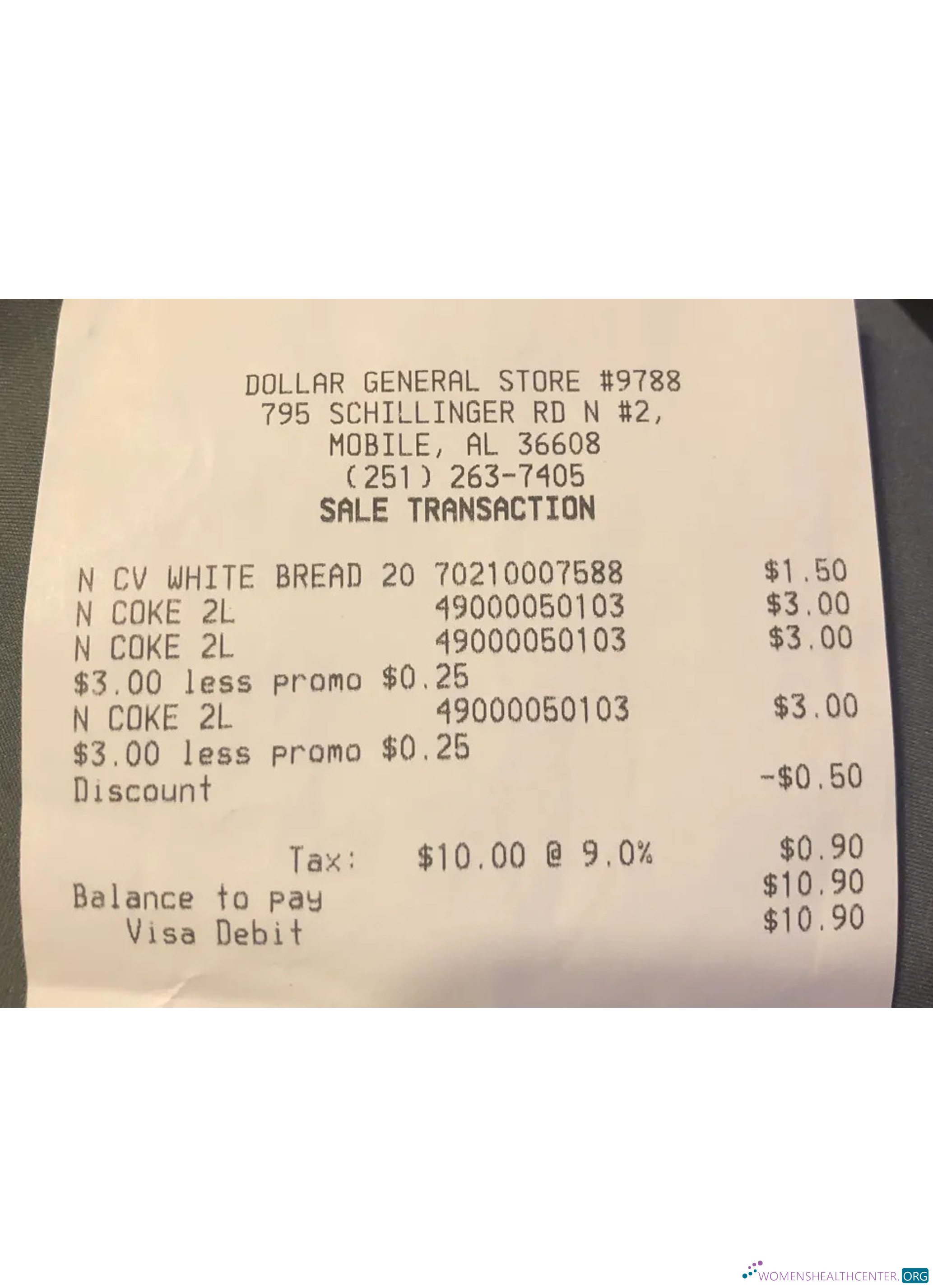 Качественный Скачать Dollar General Store Paymet Check Photoshop Шаблон
