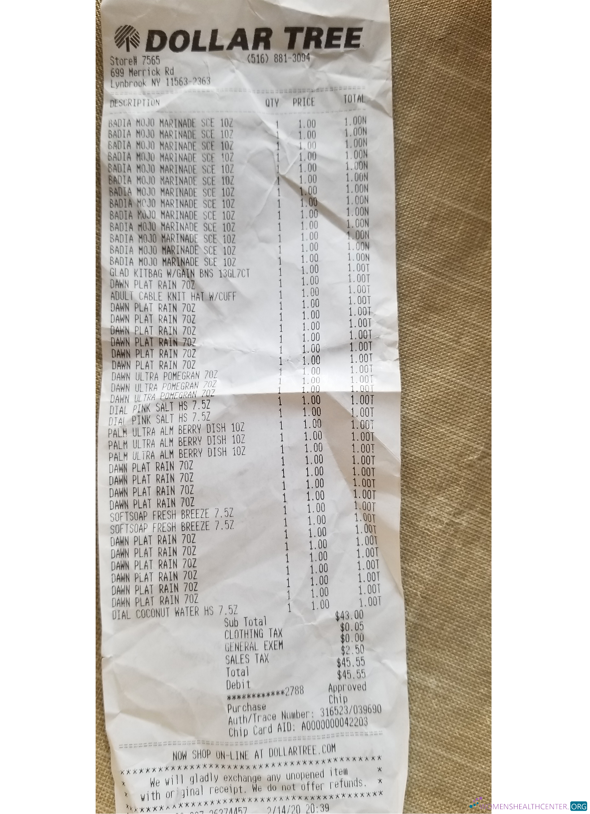 Премиум Скачать Dollar Tree Store Check Photoshop Шаблон