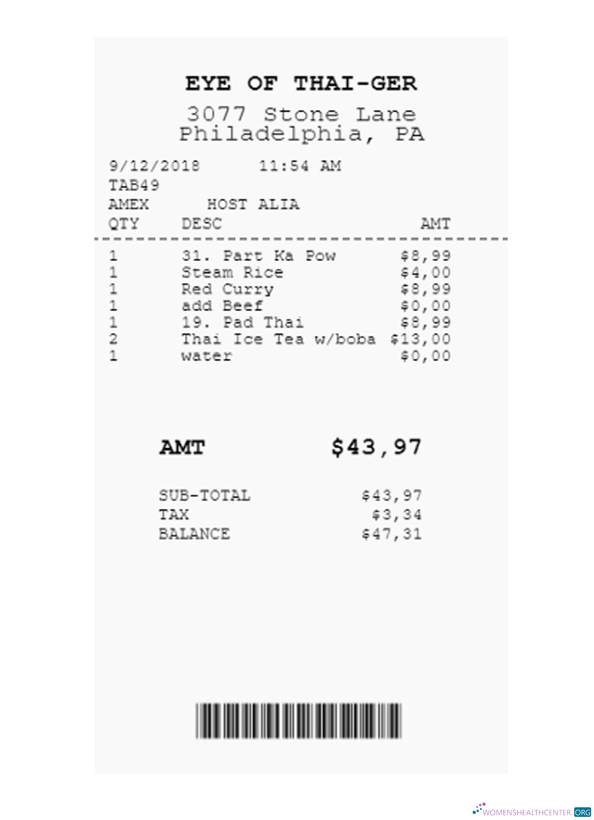 Качественный Скачать EYE THAI GER Payment Receipt Версия 2 Photoshop Шаблон