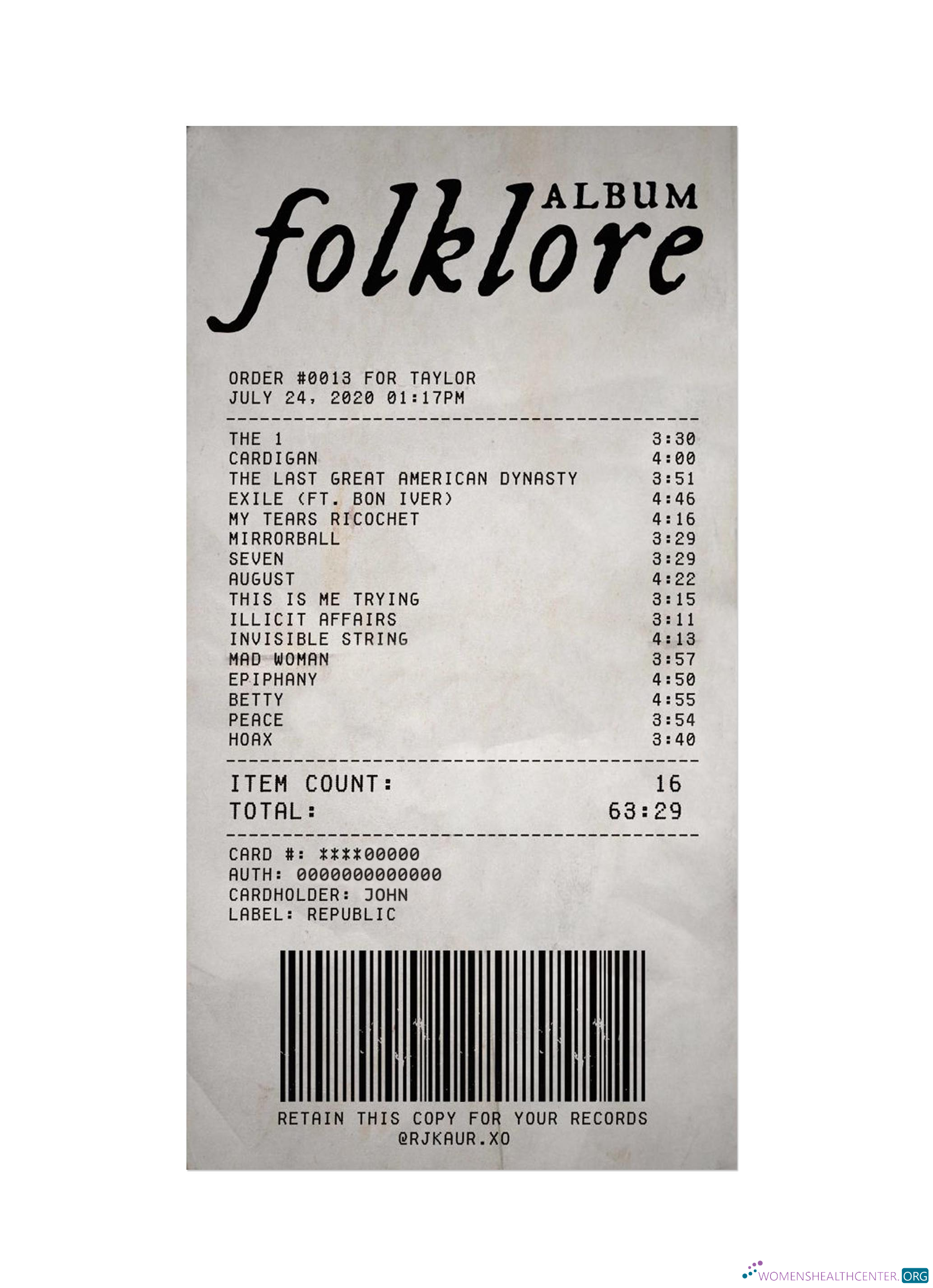 Премиум Скачать FOLKLORE ALBUM Payment Check Photoshop Шаблон