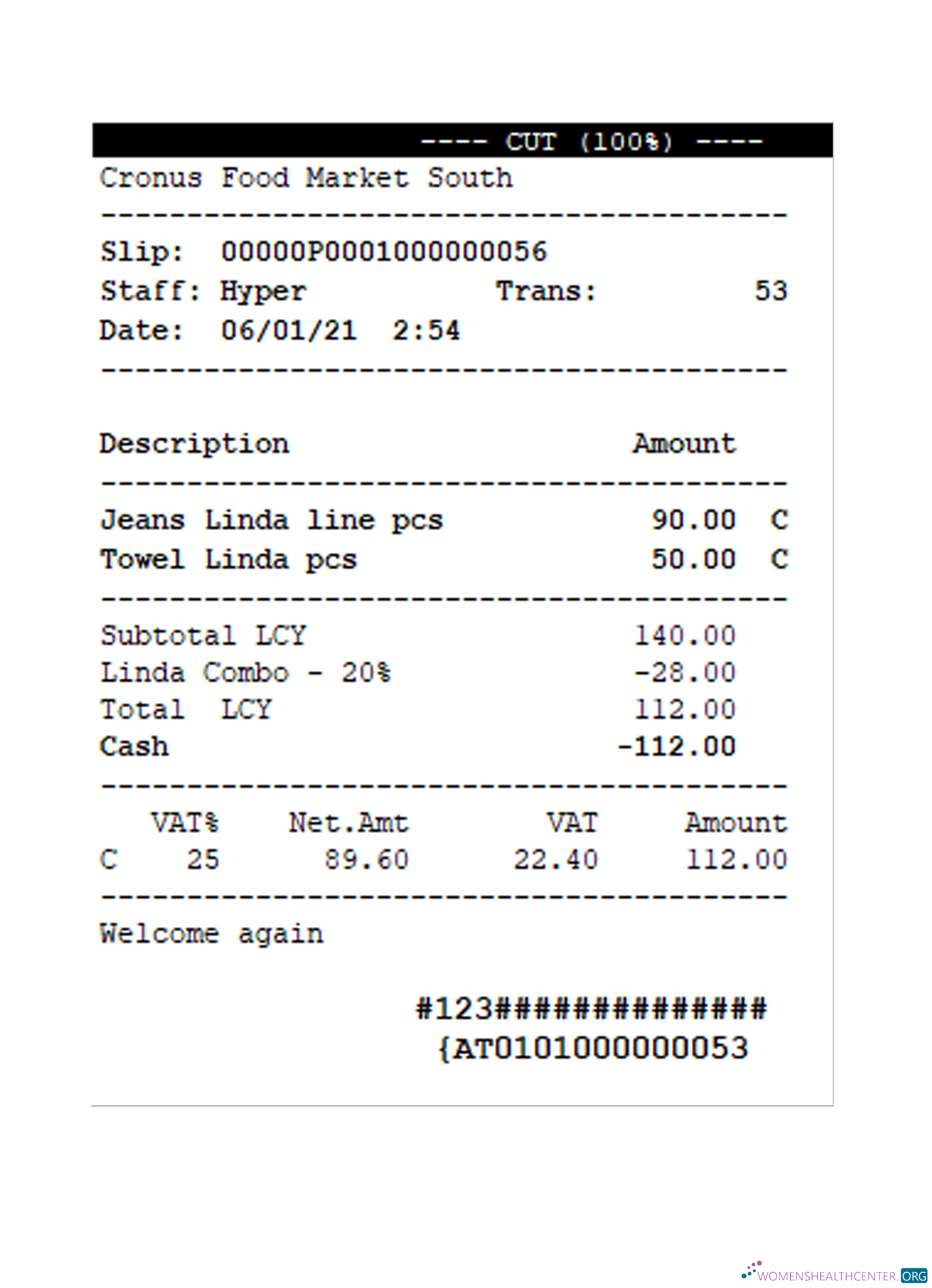 Премиум Скачать FOOD MARKET Receipt Шаблон Photoshop Шаблон