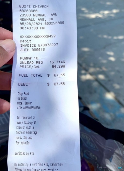 Премиум Скачать Gus's Chevron Payment Check Photoshop Шаблон