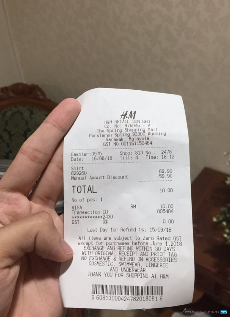 Реалистичный Скачать H&M Розничный Payment Check Photoshop Шаблон