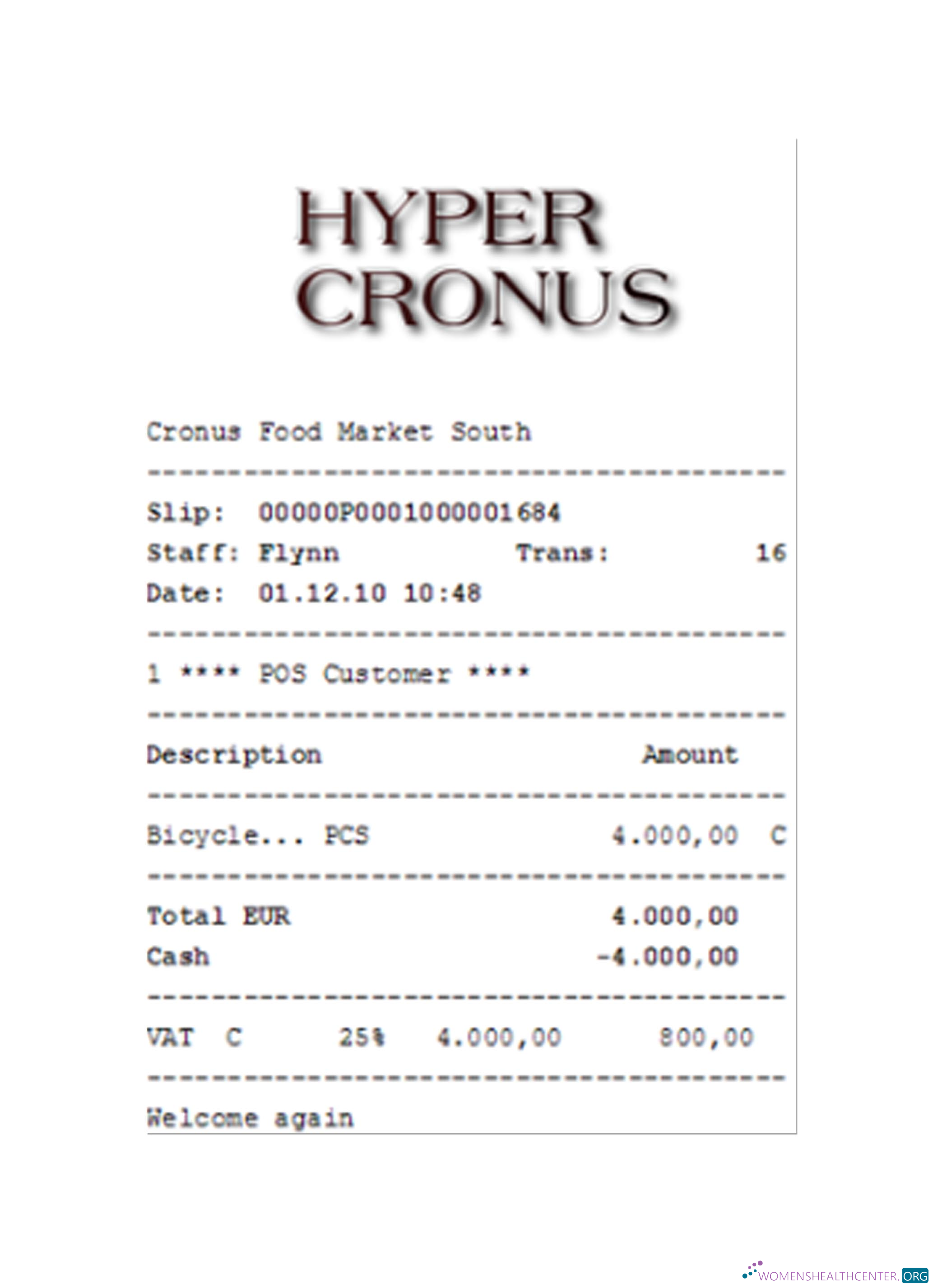 Премиум Скачать HYPER CRONUS Payment Receipt Photoshop Шаблон