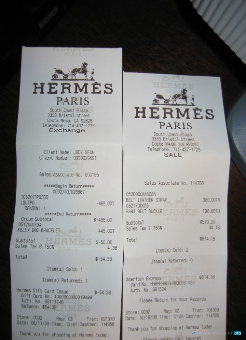 Реалистичный Скачать Hermes Fashion House Payment Check Photoshop Шаблон