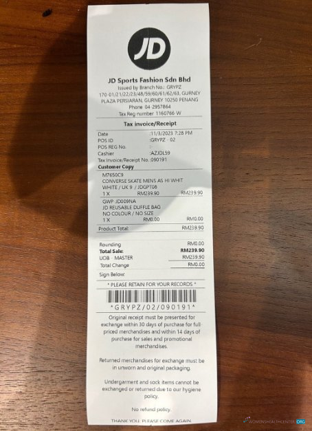 Профессиональный Скачать JD Sports Store Payment Check Photoshop Шаблон