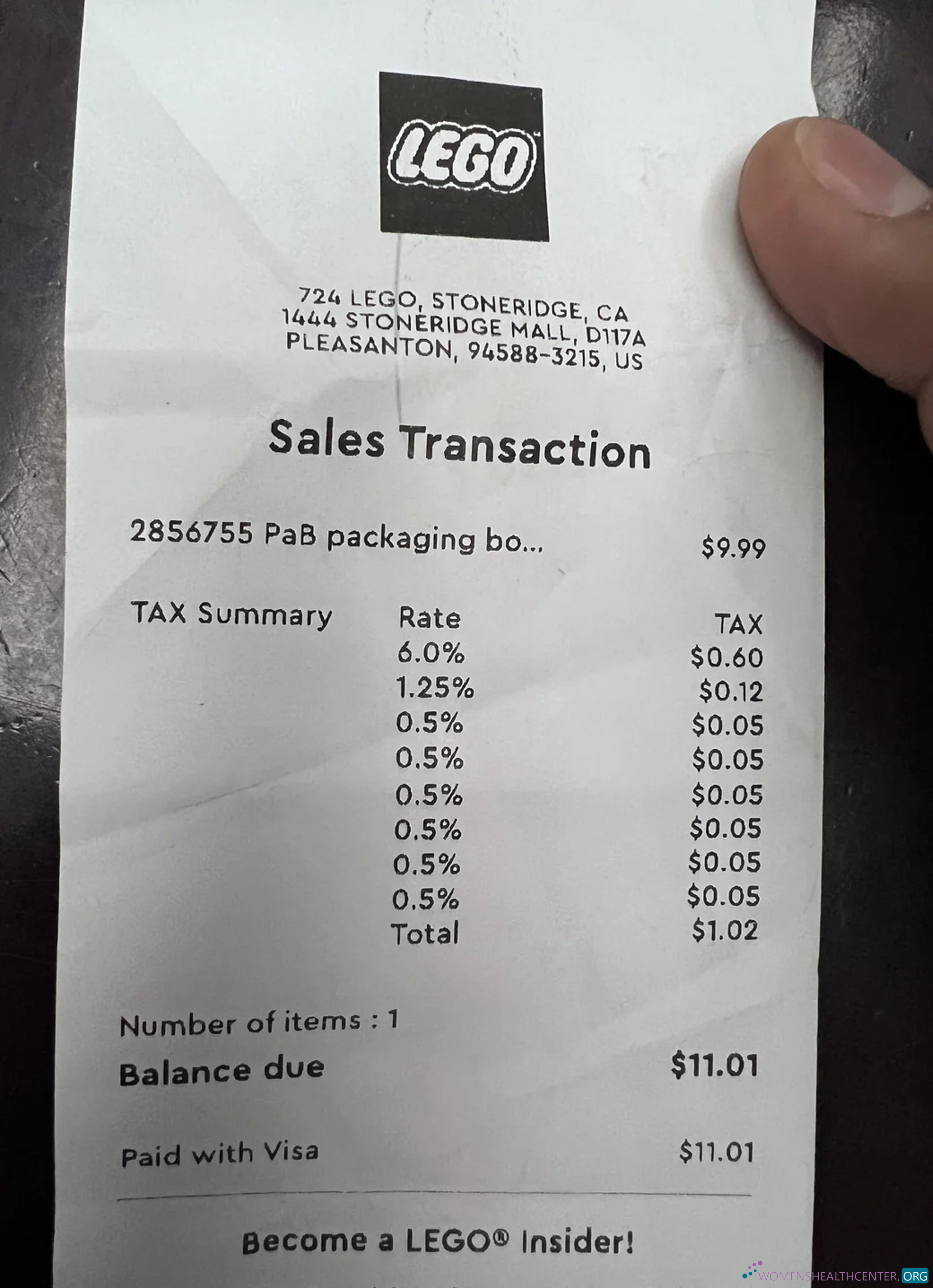 Редактируемый Скачать Lego Store Payment Check Photoshop Шаблон
