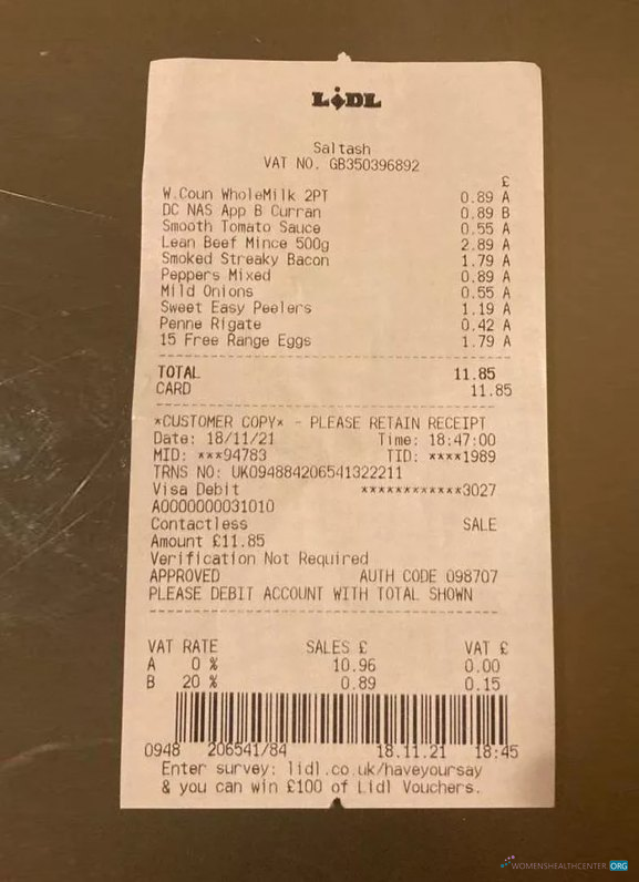 Реалистичный Скачать Lidl Supermarket Payment Receipt Photoshop Шаблон