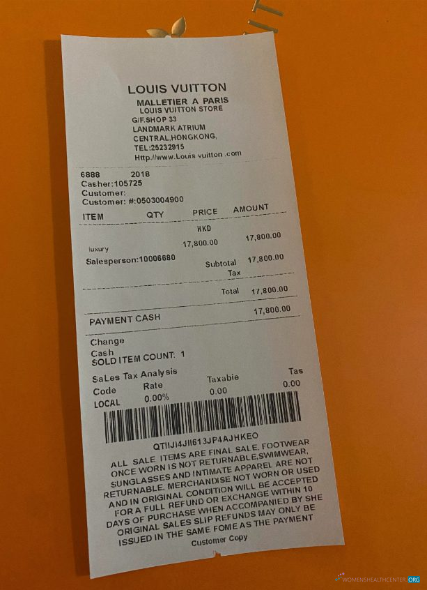 Премиум Скачать Louis Vuitton Payment Receipt Photoshop Шаблон