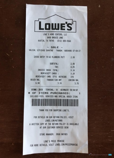 Реалистичный Скачать Lowes Розничный Компания Payment Slip Photoshop Шаблон
