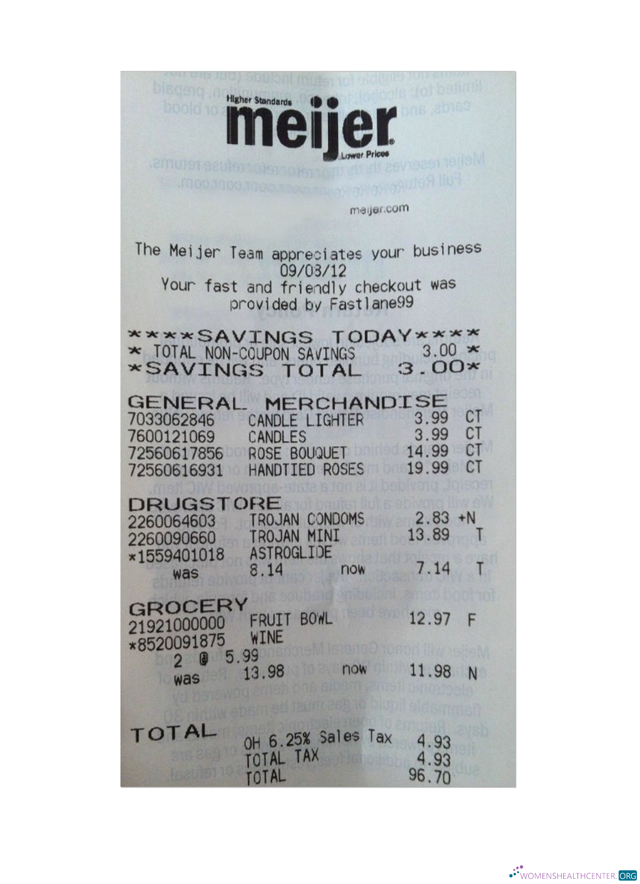 Профессиональный Скачать MEIJER Payment Check Photoshop Шаблон