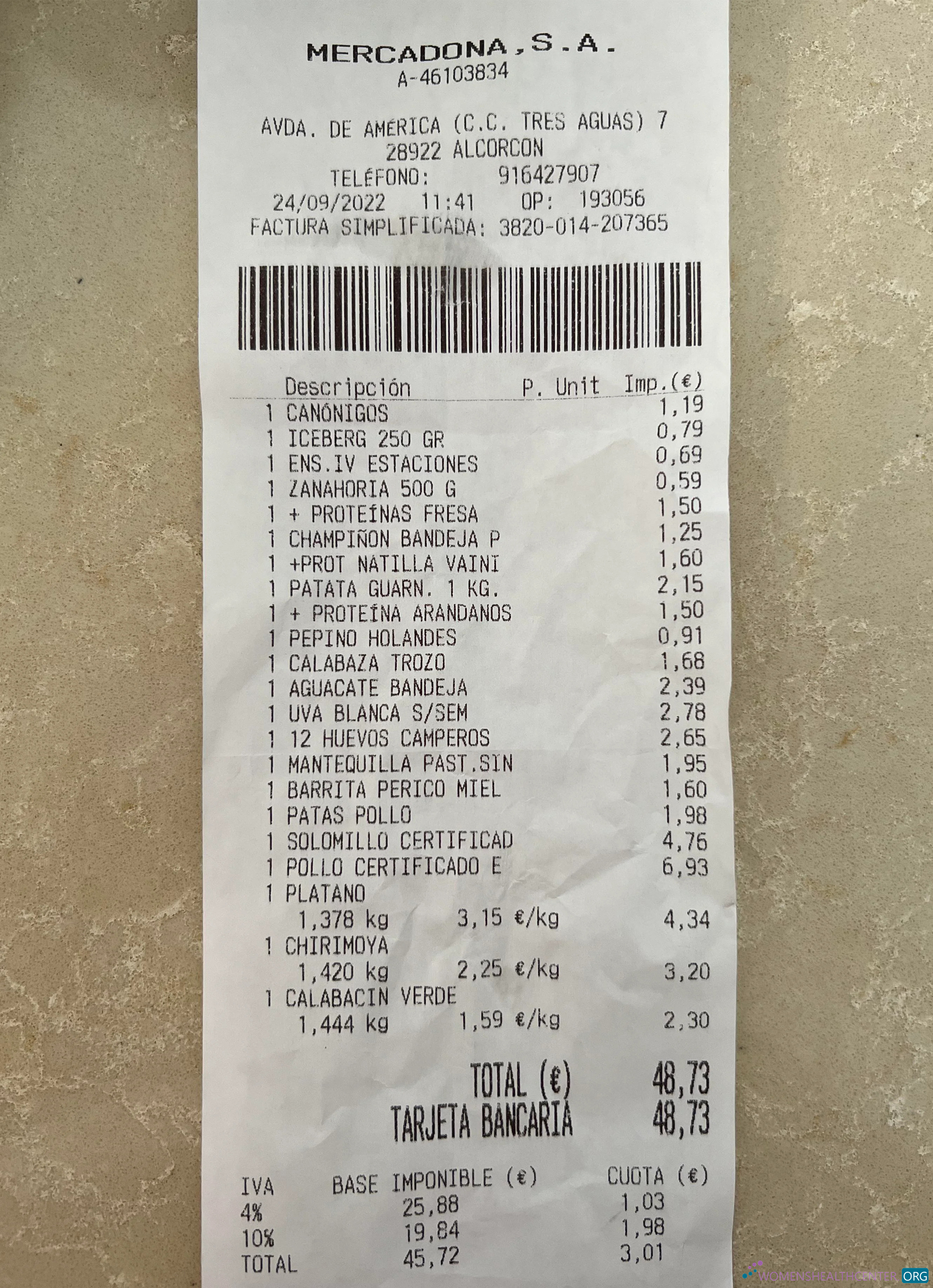 Профессиональный Скачать Mercadona Payment Receipt Photoshop Шаблон