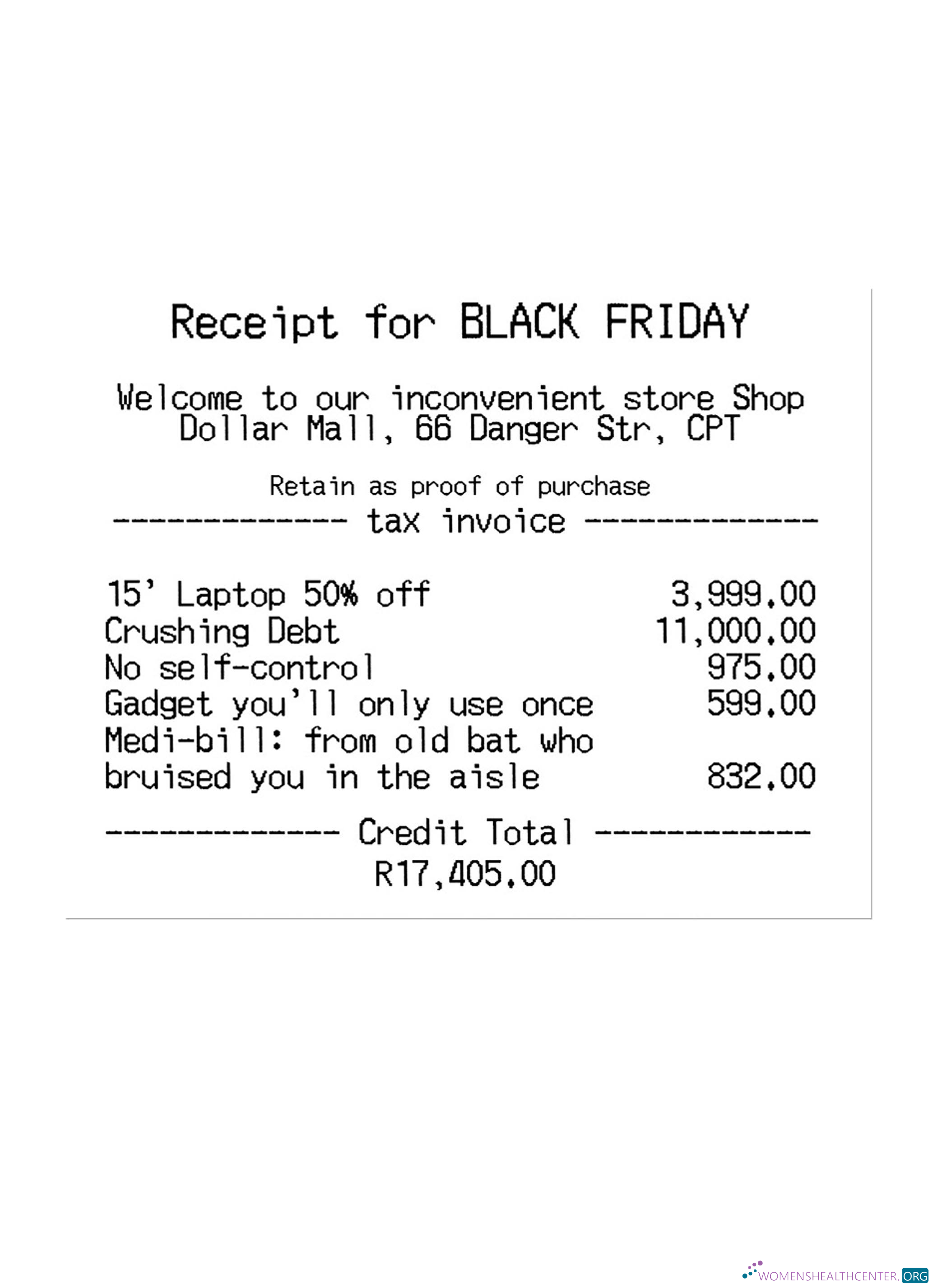 Качественный Скачать RECEIPT для BLACK FRIDAY Payment Check Photoshop Шаблон
