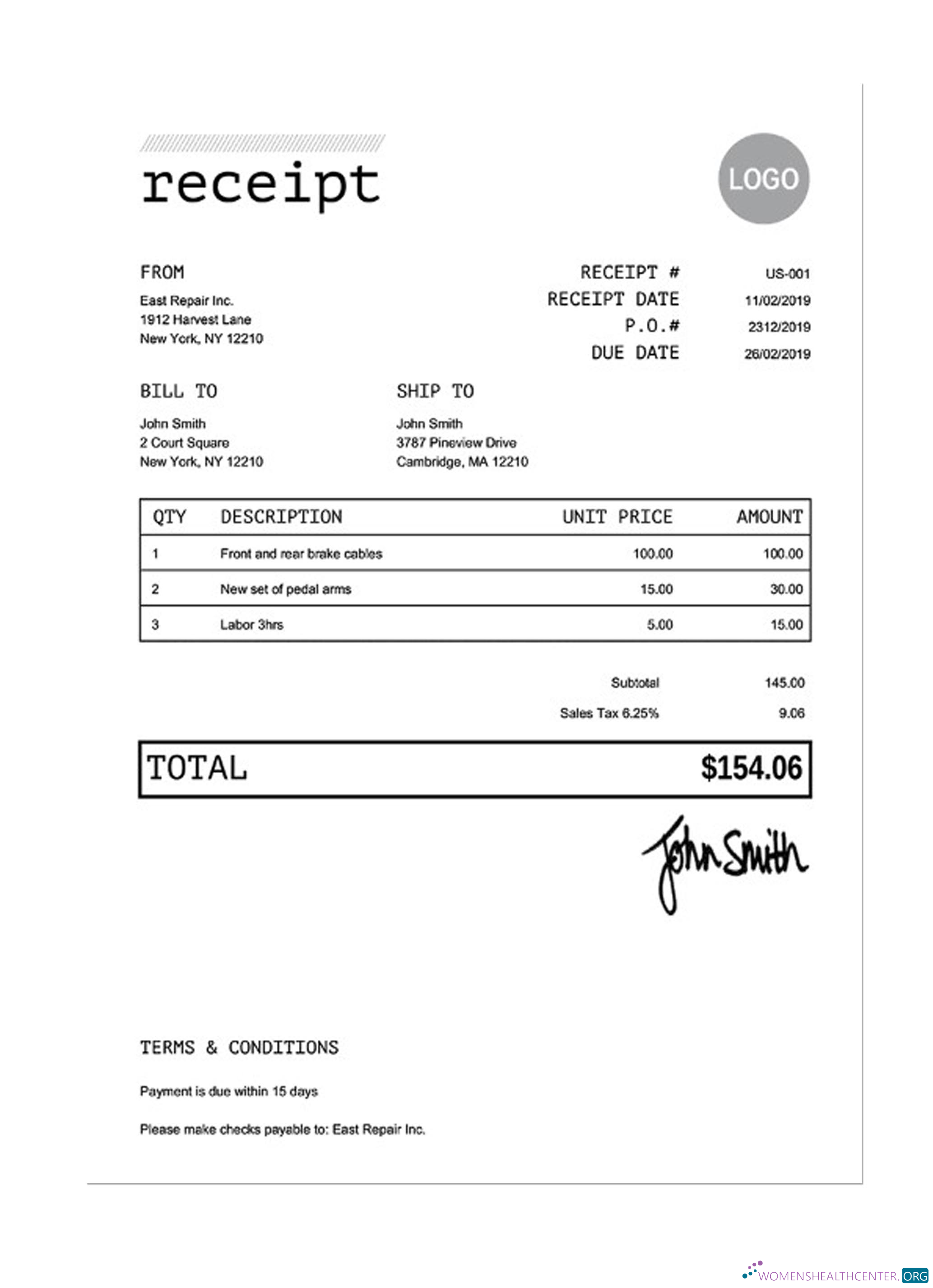 Премиум Скачать RECEIPT Шаблон Photoshop Шаблон