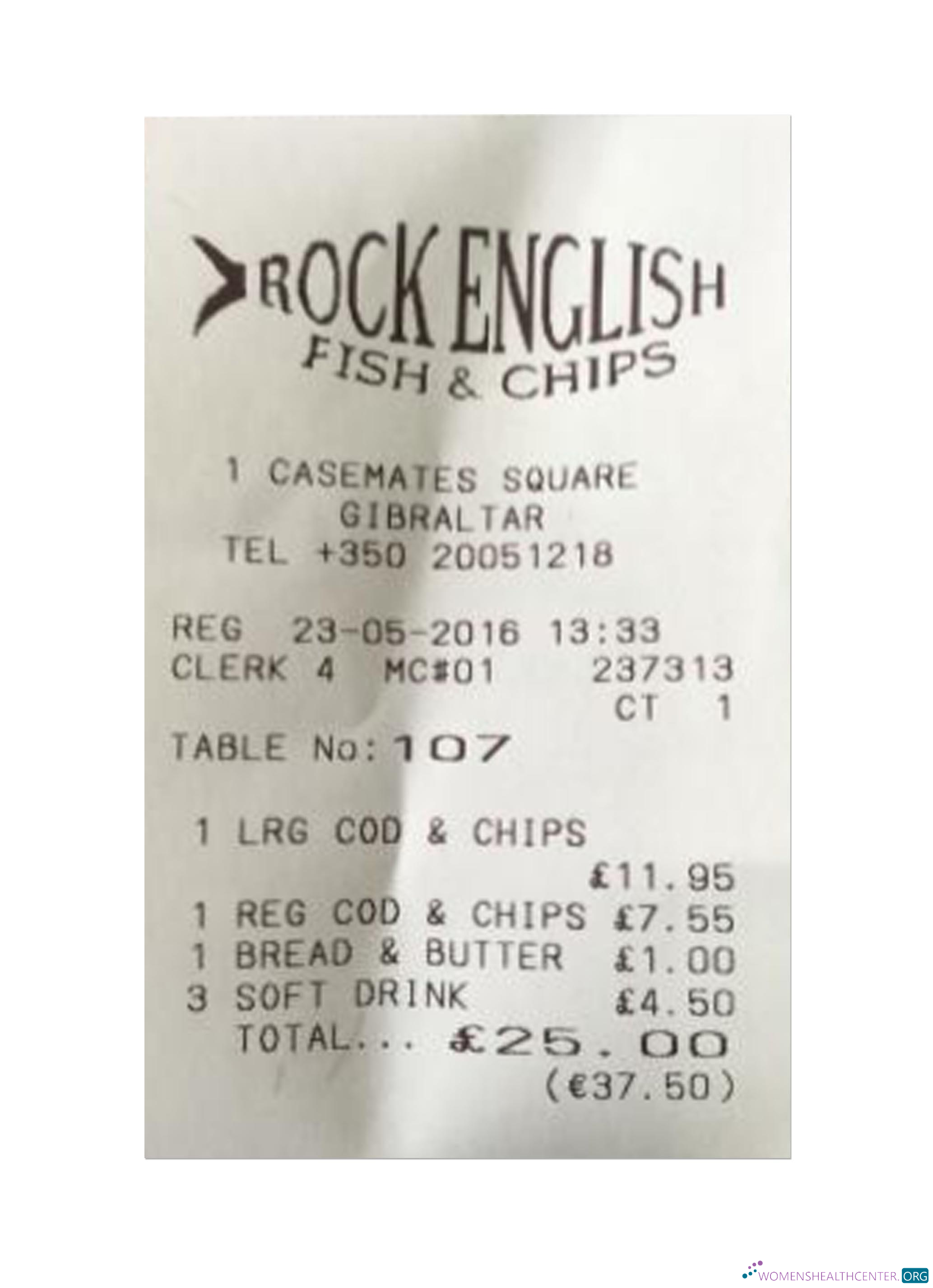 Профессиональный Скачать ROCK ENGLISH Payment Receipt Photoshop Шаблон