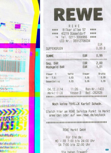 Реалистичный Скачать Rewe Group Check Photoshop Шаблон