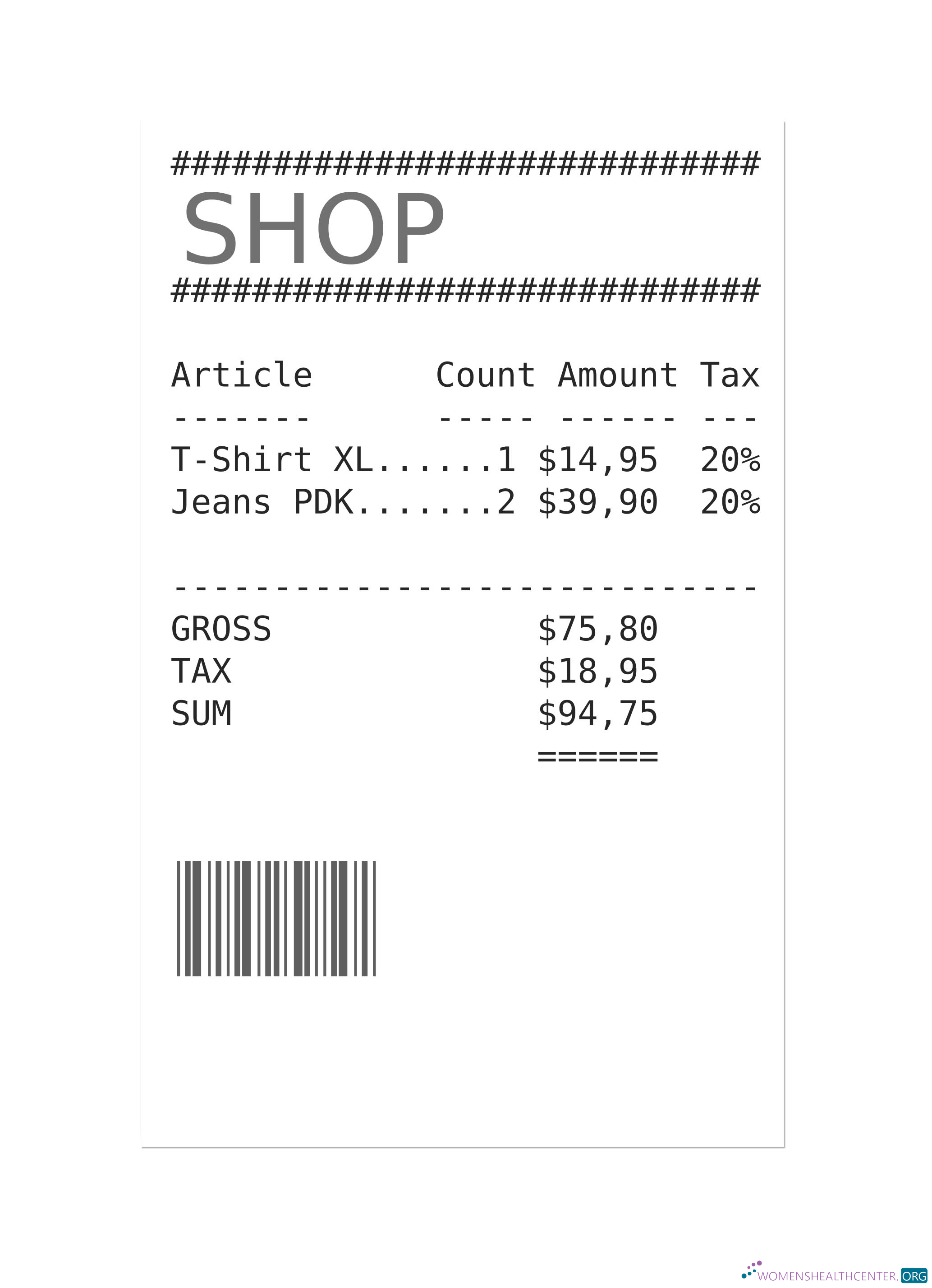 Премиум Скачать SHOP Payment Check Photoshop Шаблон