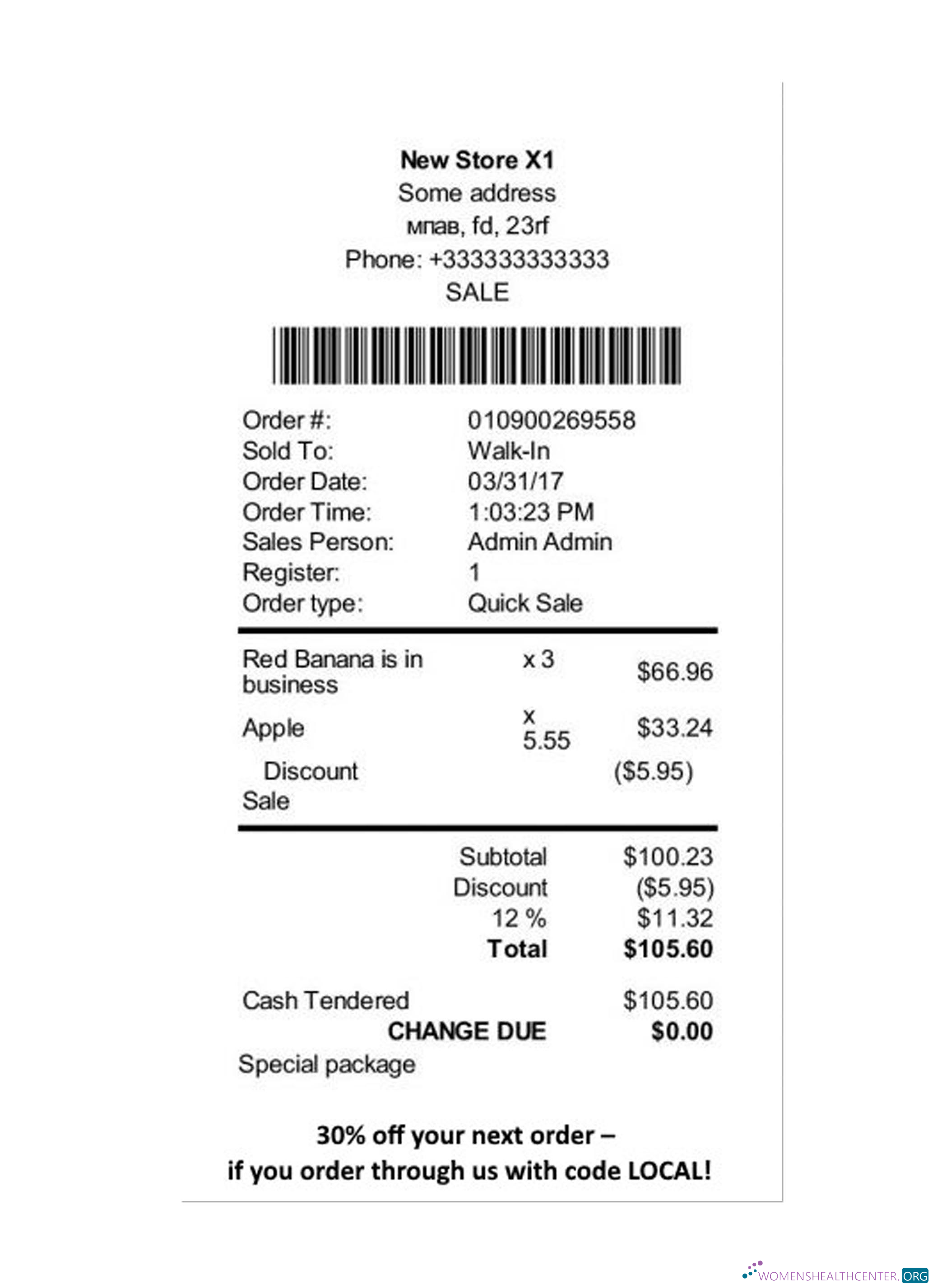 Реалистичный Скачать STORE Payment Receipt Photoshop Шаблон