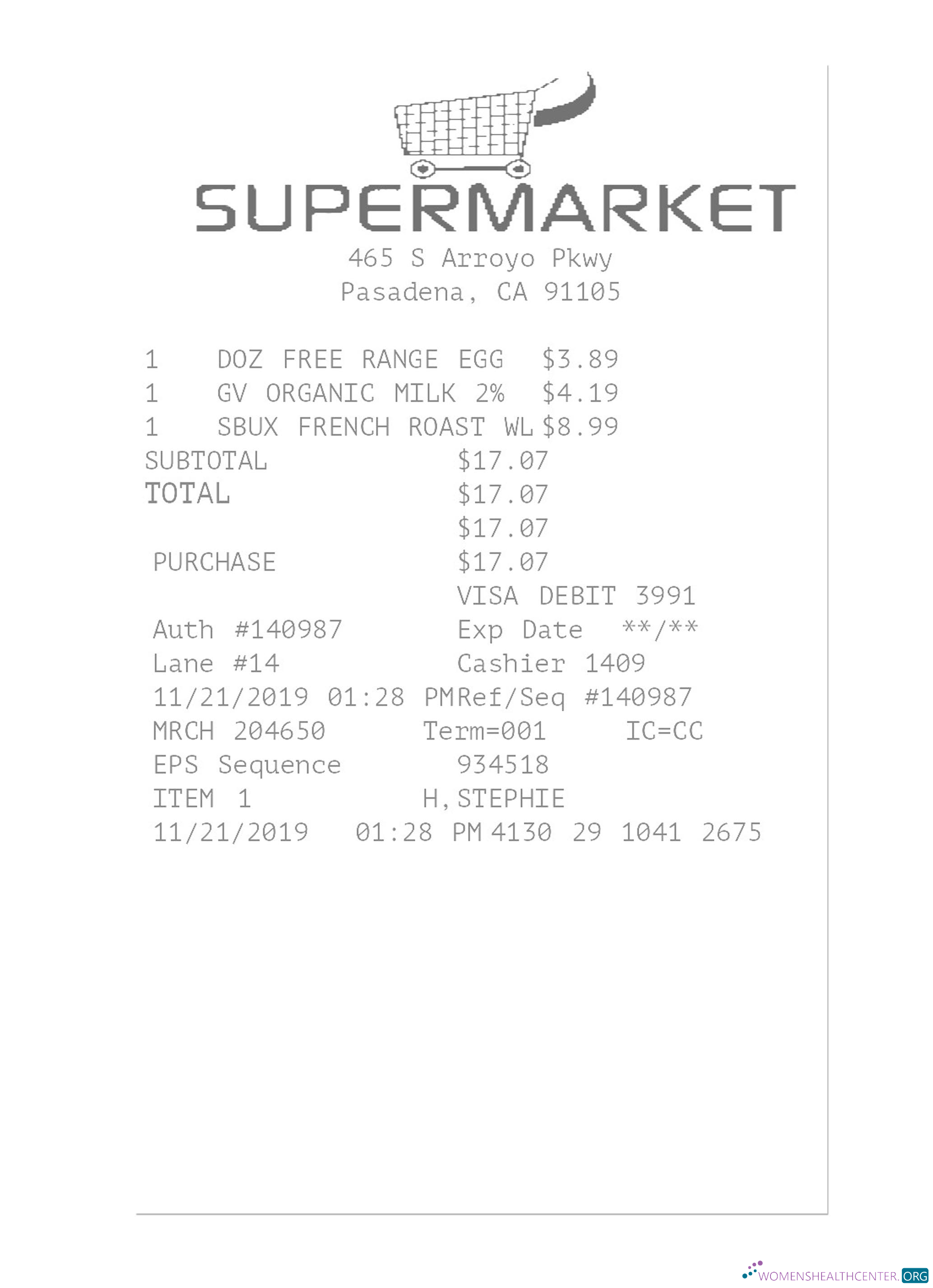 Премиум Скачать SUPERMARKET Receipt Шаблон Photoshop Шаблон