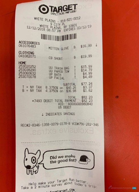 Редактируемый Скачать Target Корпорация Payment Receipt Photoshop Шаблон