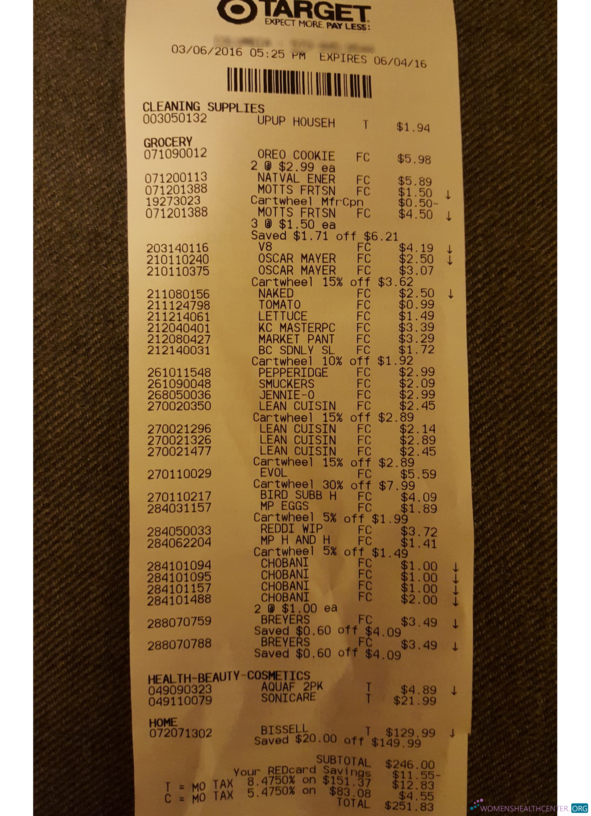 Редактируемый Скачать Target Корпорация Receipt Photoshop Шаблон