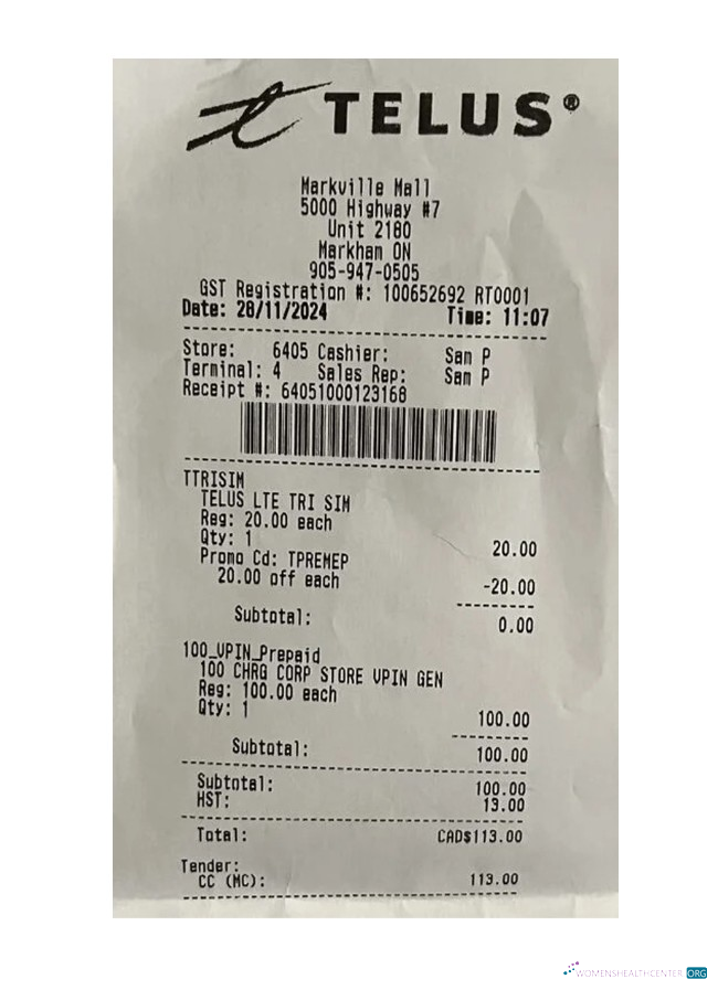 Профессиональный Скачать Telus Компания Payment Receipt Photoshop Шаблон