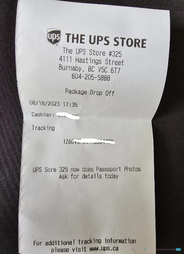 Качественный Скачать UPS Store Payment Check Photoshop Шаблон