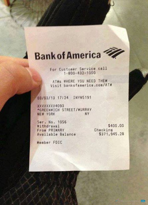 Профессиональный Скачать USA Банк America Payment Slip Photoshop Шаблон