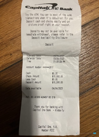 Профессиональный Скачать USA Столичный One Банк Payment Receipt Photoshop Шаблон