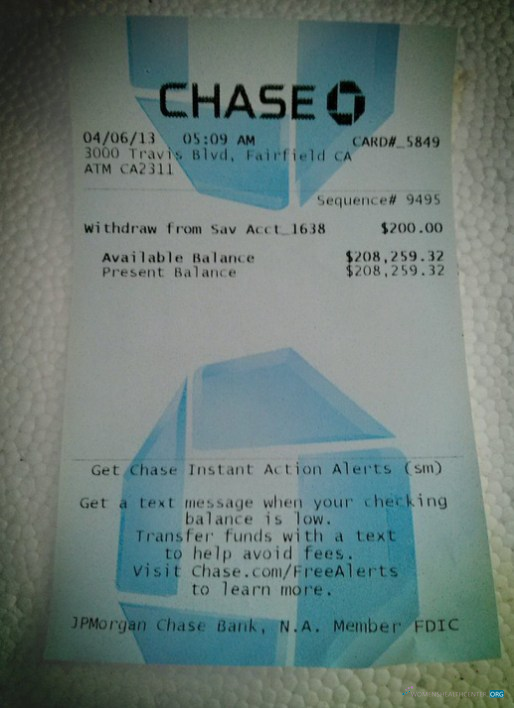Реалистичный Скачать USA Chase Банк Payment Slip Photoshop Шаблон