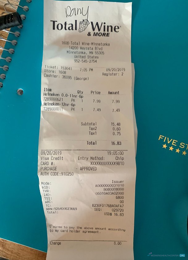 Реалистичный Скачать USA Total Wine & More Store Payment Receipt Photoshop Шаблон