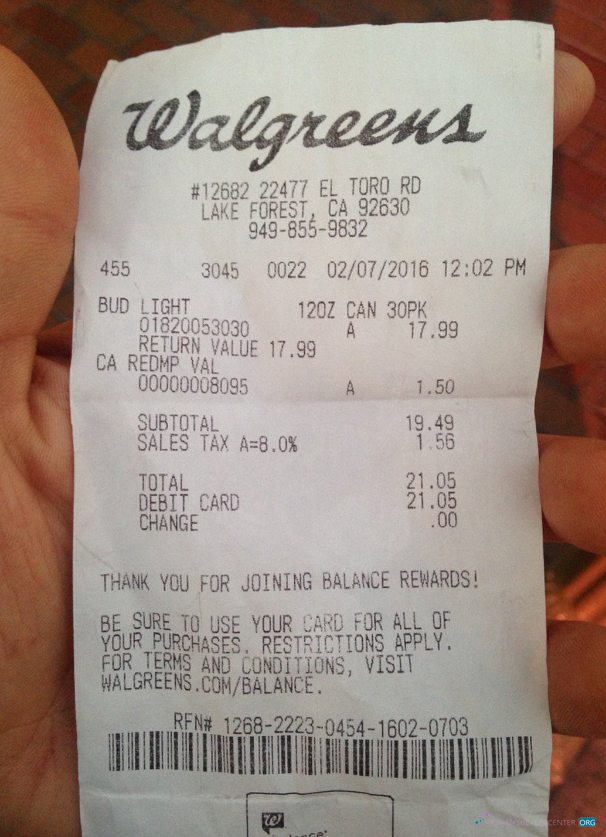 Реалистичный Скачать Walgreens Pharmacy Payment Check Photoshop Шаблон