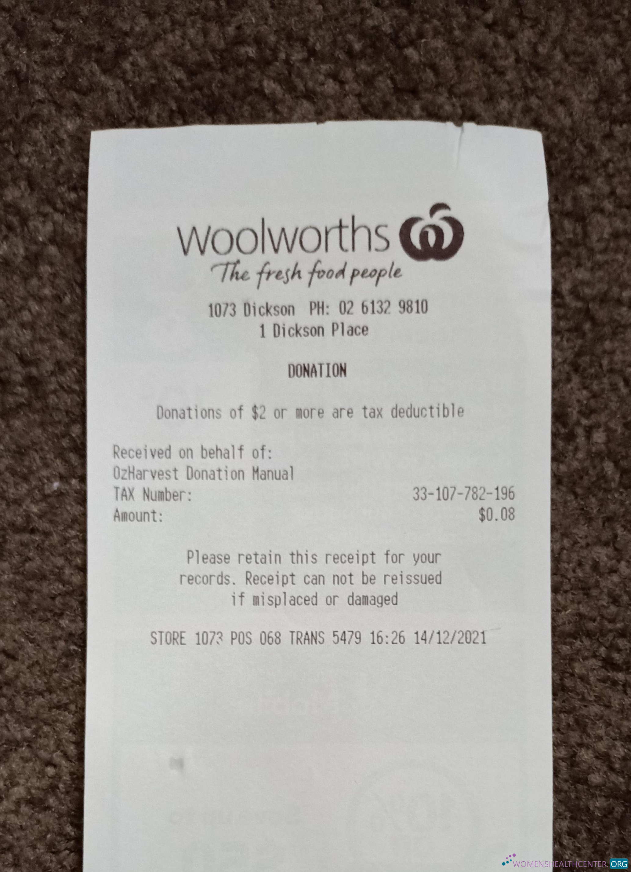 Профессиональный Скачать Woolworths Market Receipt Photoshop Шаблон