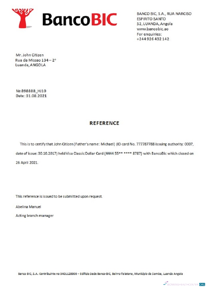 Премиум Скачать Ангола Bancobic Closure Reference Photoshop Шаблон