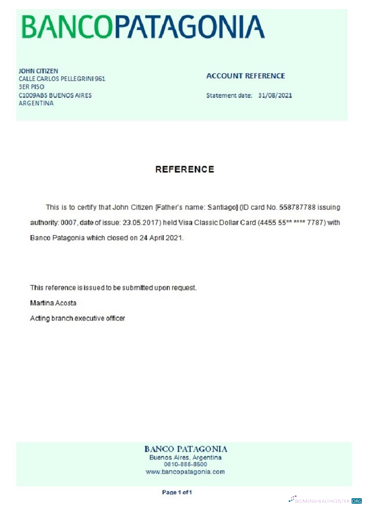 Профессиональный Скачать Аргентина Bancopatagonia Closure Reference Photoshop Шаблон
