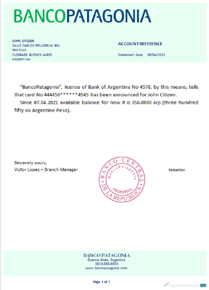 Реалистичный Скачать Аргентина Bancopatagonia Reference Photoshop Шаблон