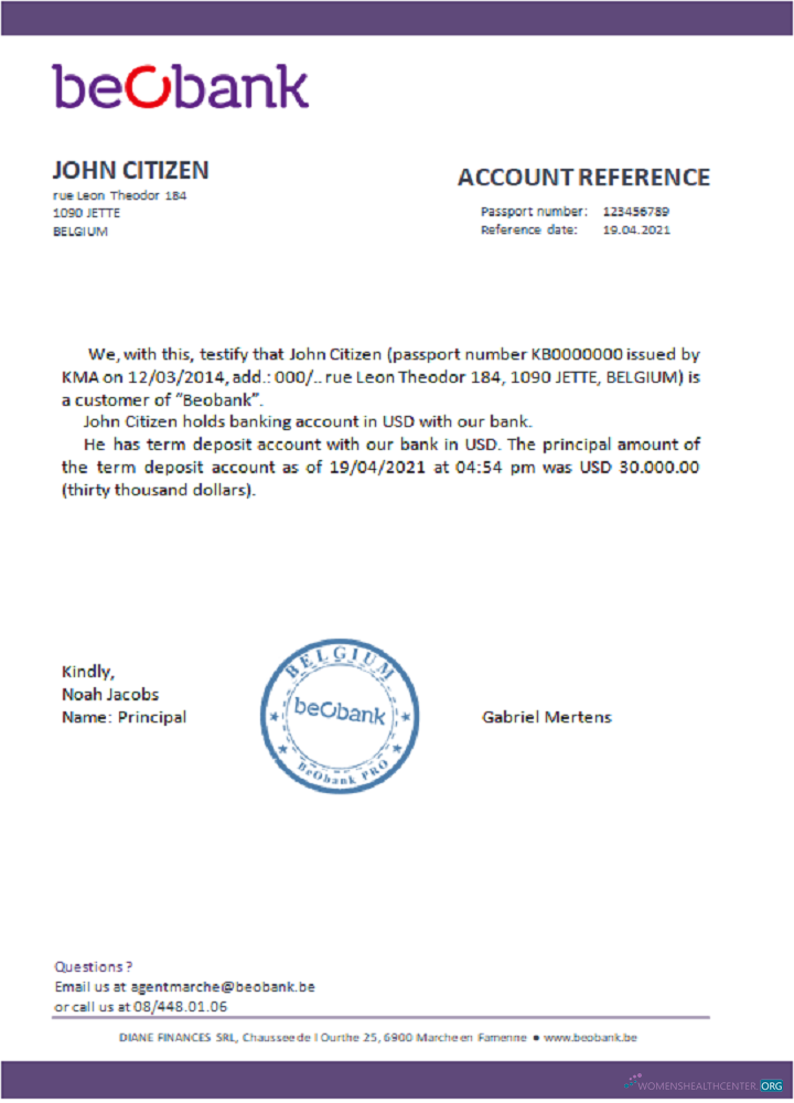 Реалистичный Скачать Бельгия Beobank Reference Photoshop Шаблон