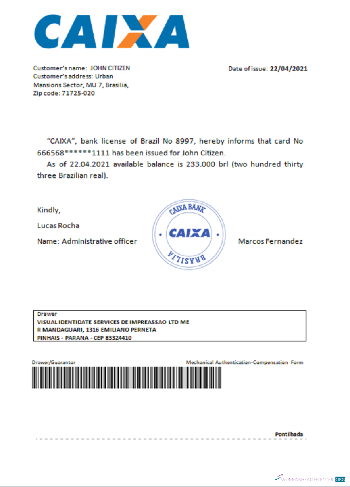 Премиум Скачать Бразилия Caixabank Reference Photoshop Шаблон