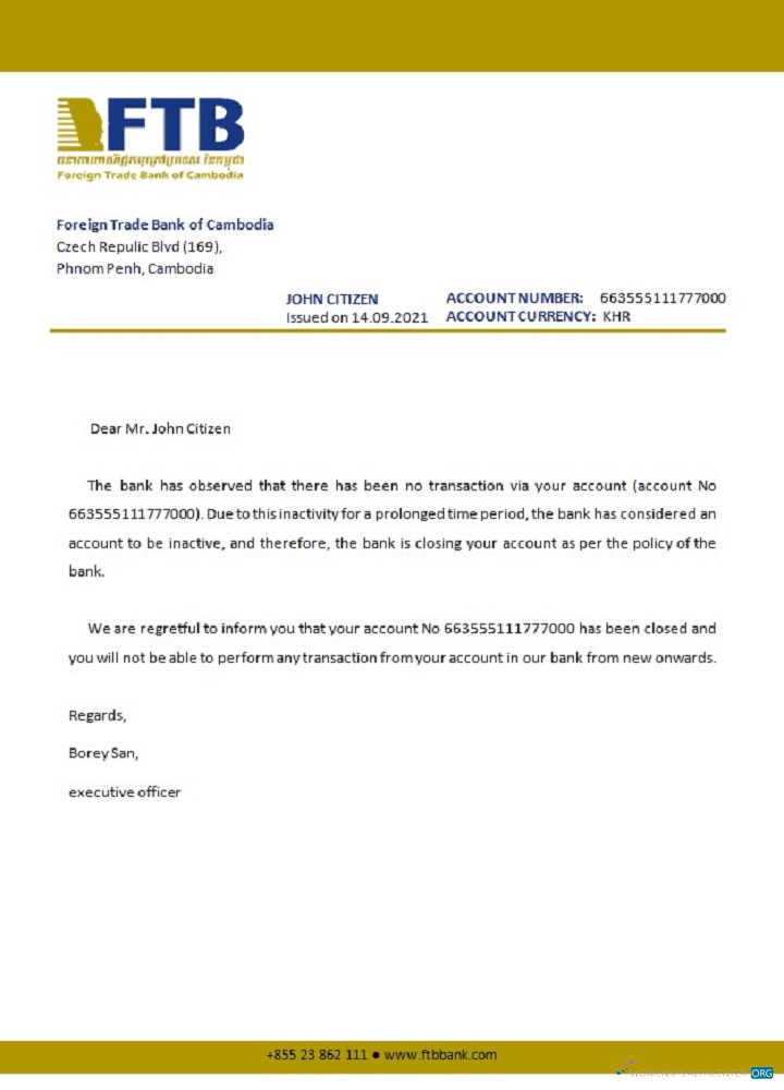 Профессиональный Скачать Камбоджа Foreigntradebank Closure Reference Photoshop Шаблон