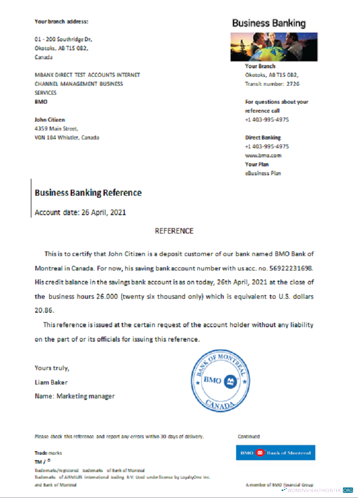 Реалистичный Скачать Канада BMO Банк Монреаля Reference Photoshop Шаблон