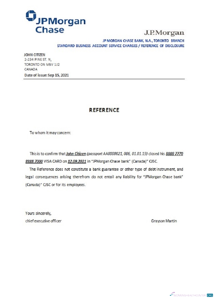 Премиум Скачать Канада JP Morgan Chase Closure Reference Photoshop Шаблон