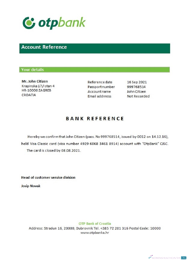 Редактируемый Скачать Хорватия Otpbank Closure Reference Photoshop Шаблон