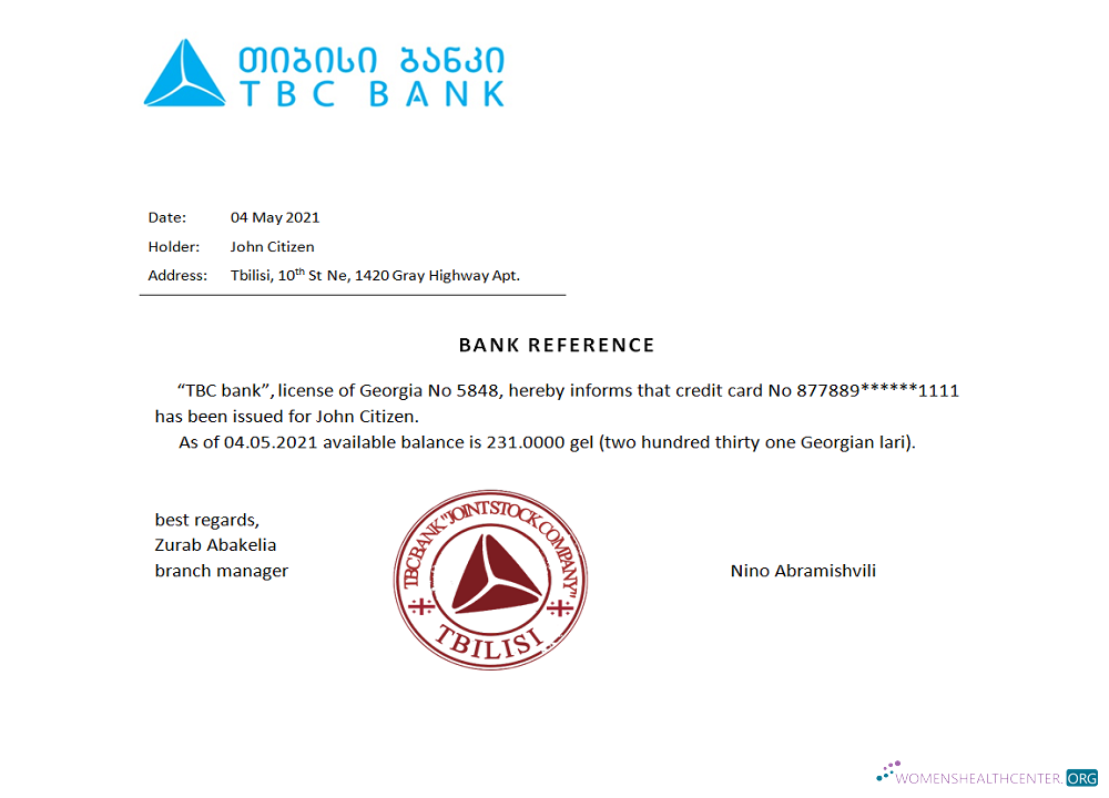 Реалистичный Скачать Грузия TBC Банк Reference Photoshop Шаблон