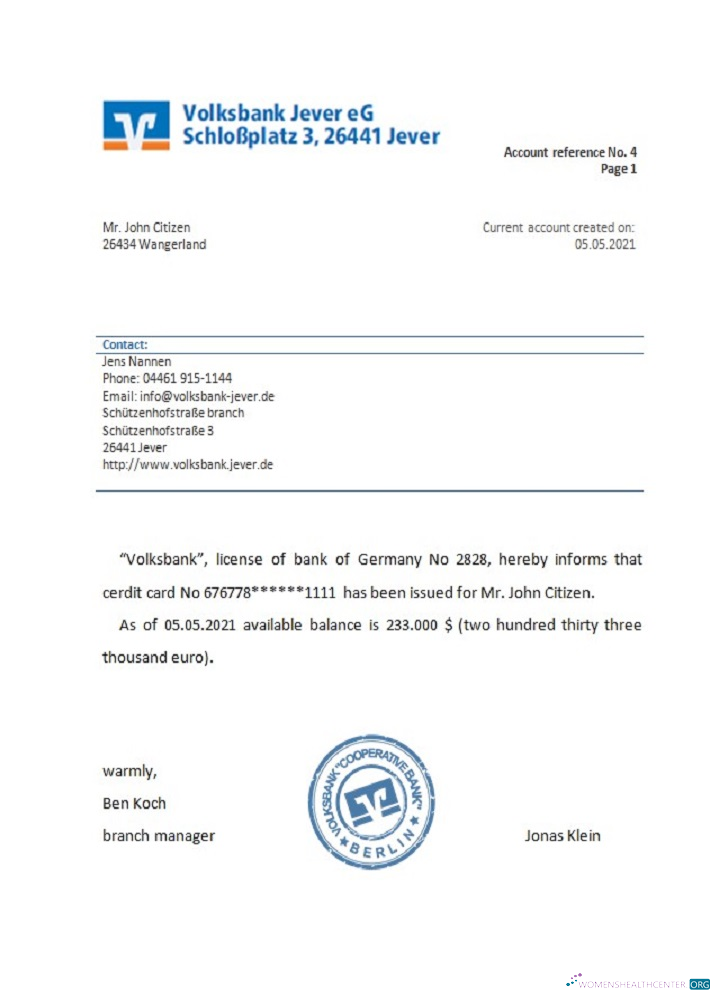 Премиум Скачать Германия Volksbank Reference Photoshop Шаблон